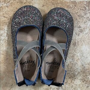 Monkey Feet Multicolor Glitter Shoes